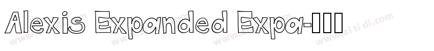 Alexis Expanded Expa字体转换